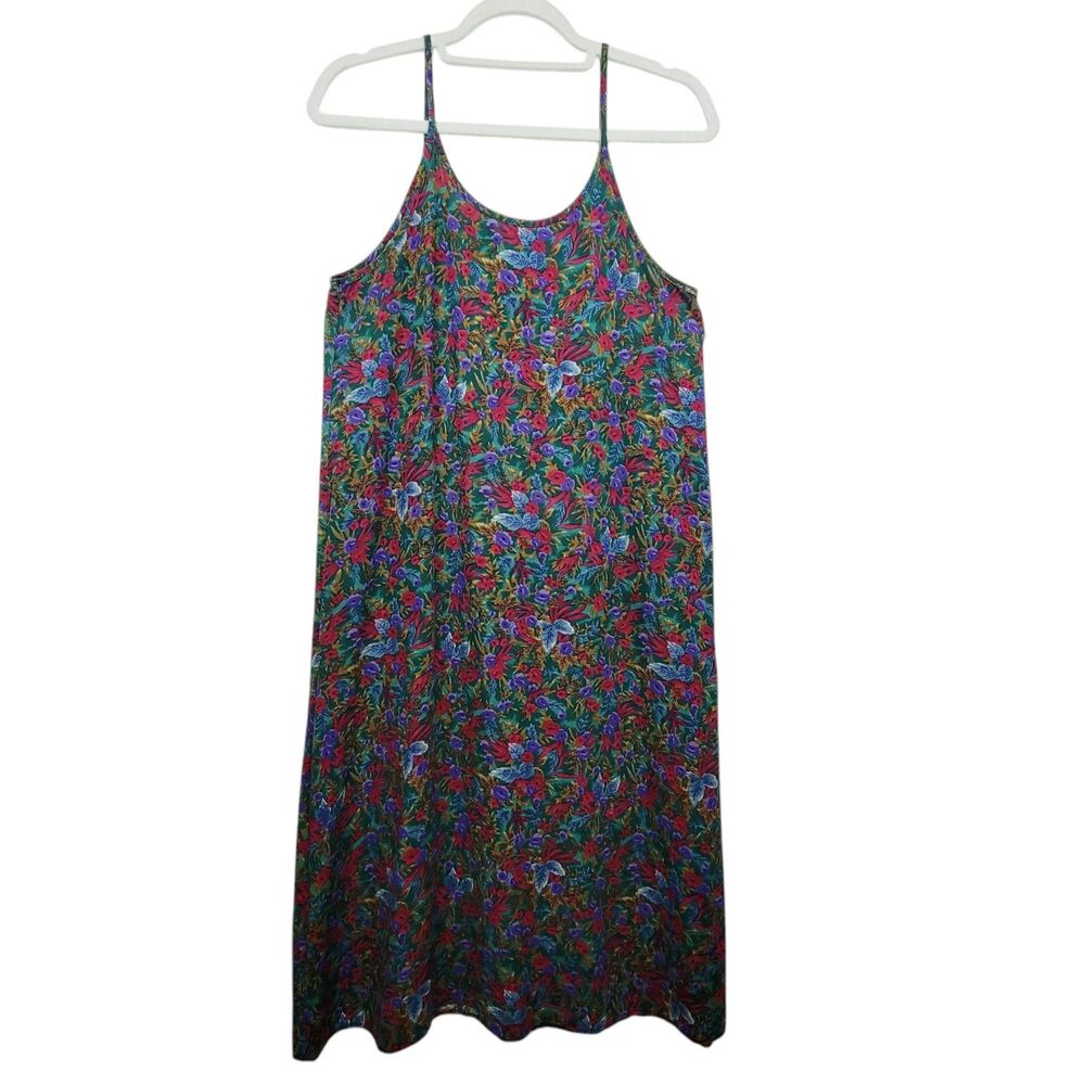 Timeless Vintage Floral Dress No Fabric Or Size Tag Made in U.S.A.